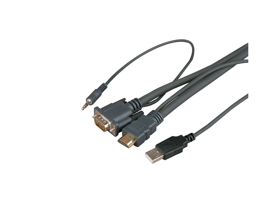 HDMI+USB+VGA+音频工程线缆